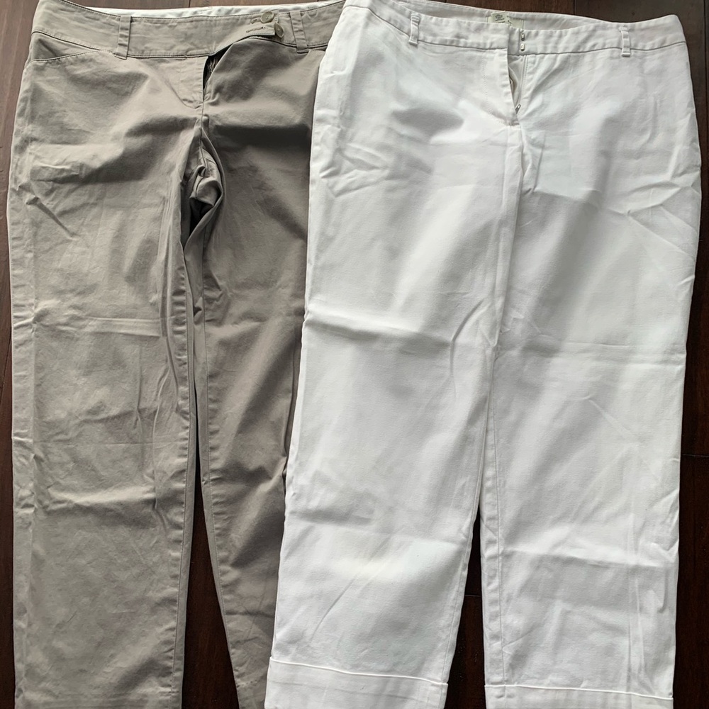 2 pairs Ann Taylor/LOFT Capri pants size 10